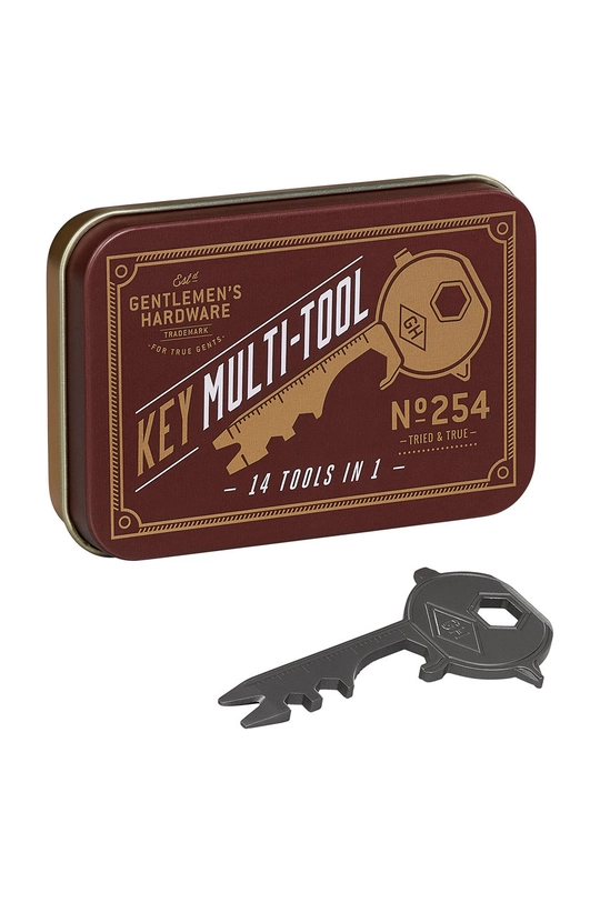 Gentlemen's Hardware kulcs alakú multitool többszínű