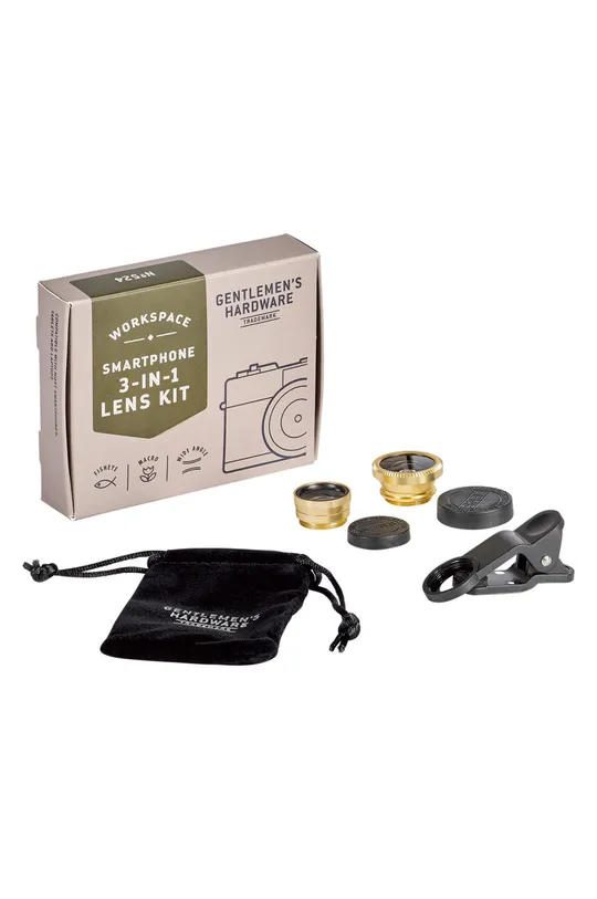 Gentelmen's Hardware Set leća za kameru za mobitel  Metal, Sintetički materijal