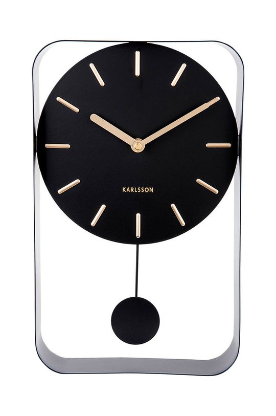 negru Karlsson ceas de perete Unisex
