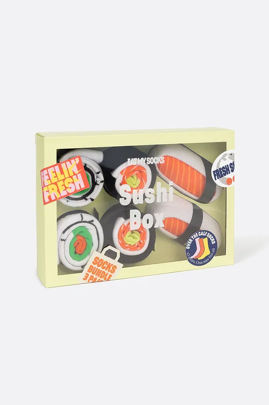 барвистий Eat My Socks Шкарпетки Sushi Box (3-pack) Unisex