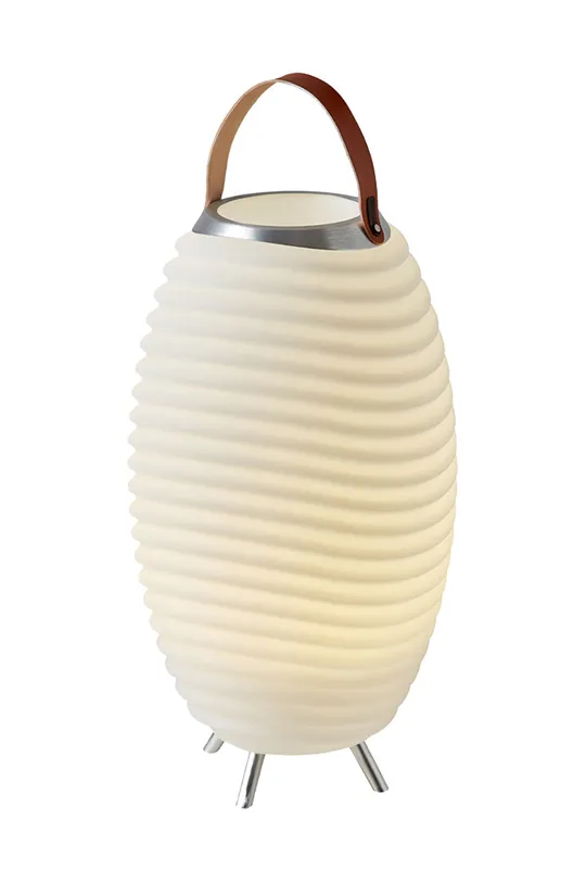 Kooduu LED lampa s reproduktorom a úložným priestorom biela