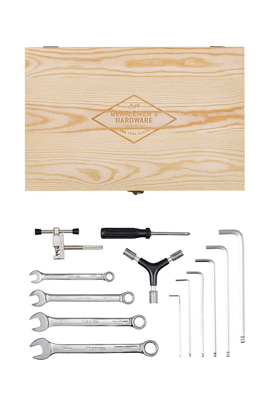 Gentelmen's Hardware Set za bicikliste - 13 elemenata  Drvo, Metal