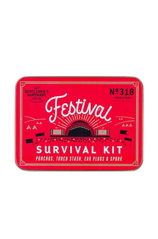 multicolor Gentlemen's Hardware zestaw festiwalowy Festival Survival Kit Unisex