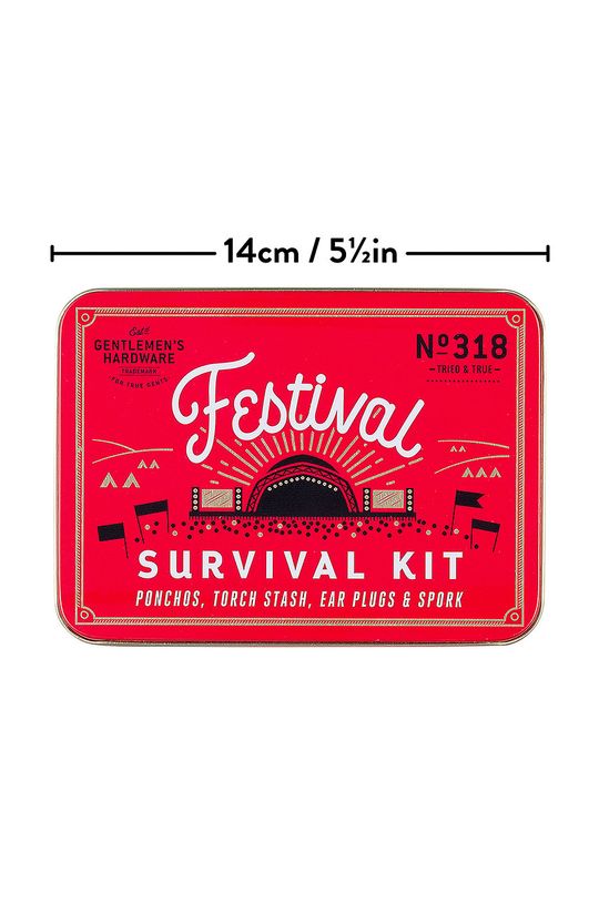 Gentelmen's Hardware trusă de festival Festival Survival Kit multicolor