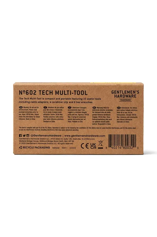 Gentlemen's Hardware multitool Tech Tool 15 w 1 Uniszex
