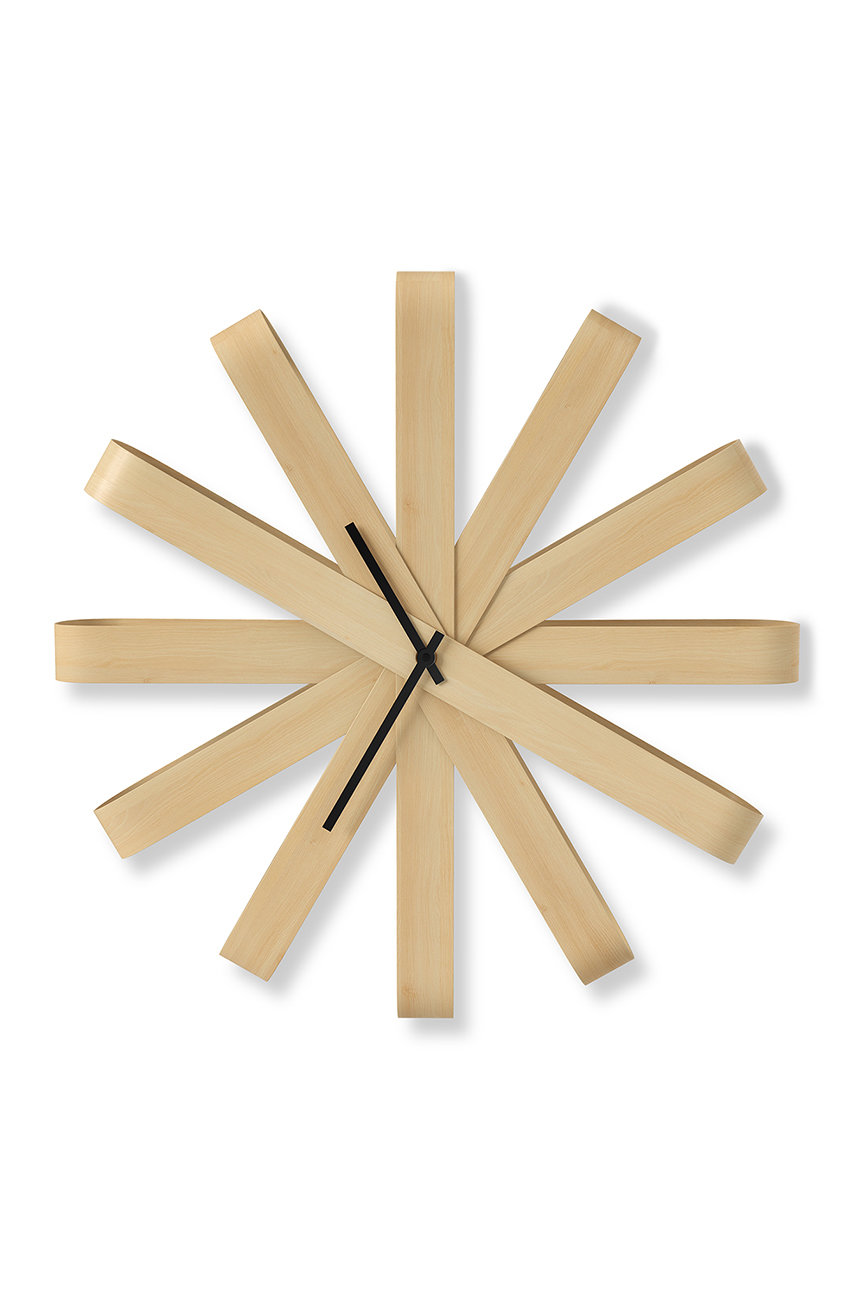 piaskowy Umbra zegar ścienny Ribbonwood Unisex