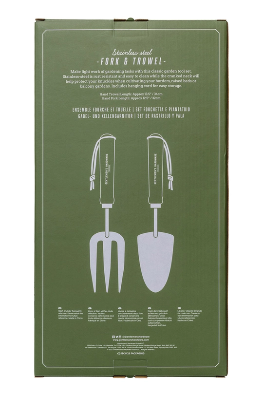 Gentelmen's Hardware vrtlarski set Fork & Trowel šarena