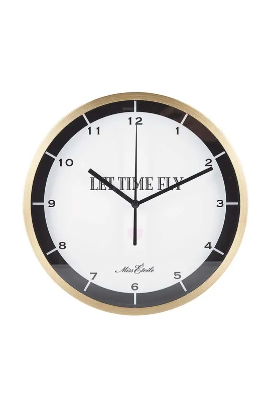 κίτρινο Miss Etoile ρολόι τοίχου Let Time Fly Unisex