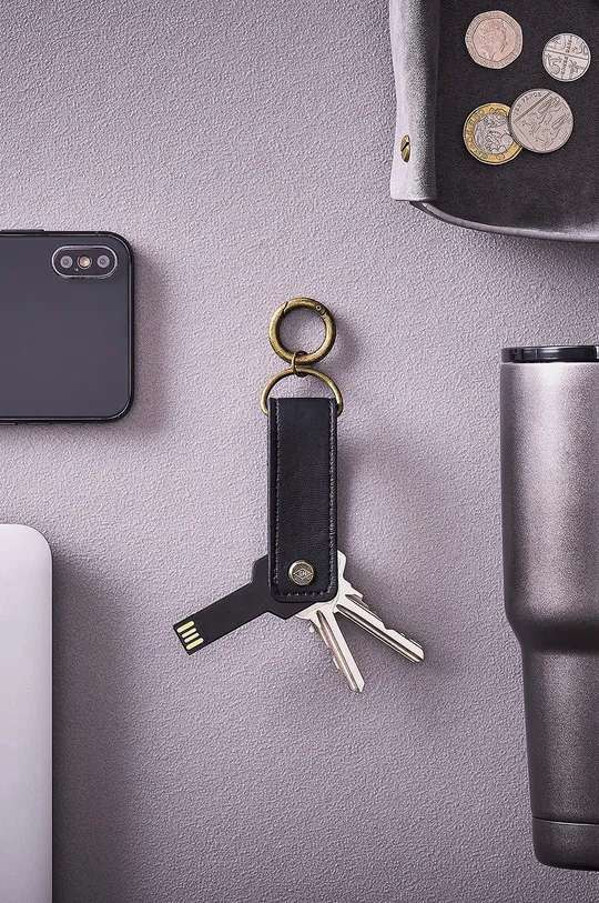 crna Gentelmen's Hardware privjesak za ključeve s USB-om Flash Drive 16 GB