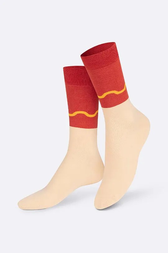 Eat My Socks zokni Hot Dog  65% pamut, 30% poliészter, 3% elasztán, 2% nejlon