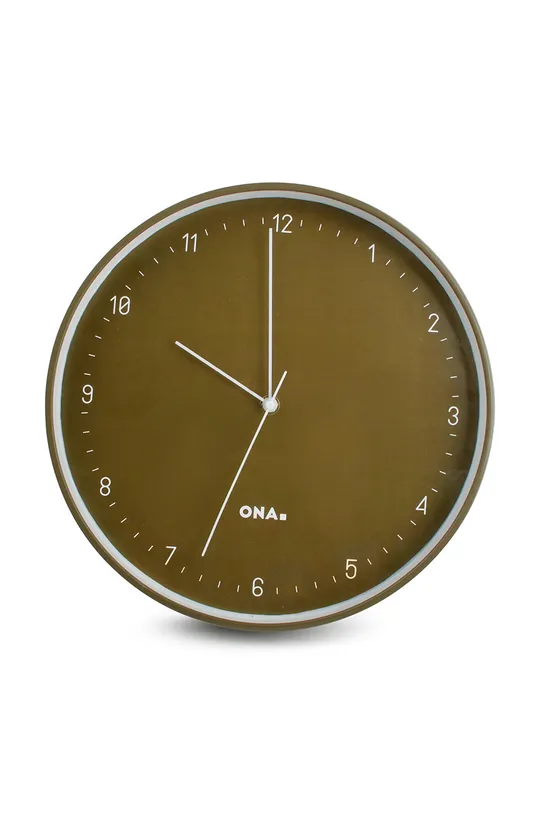 zielony ONA zegar ścienny Pace Unisex