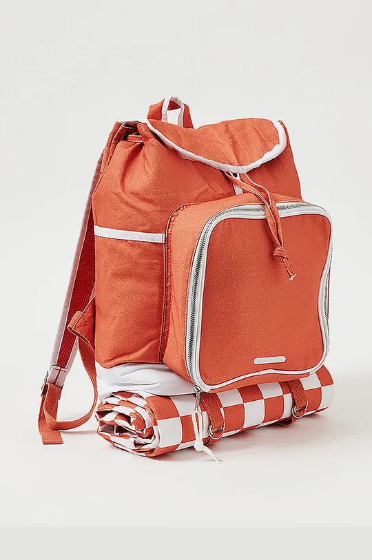 SunnyLife hátizsák piknik kiegészítőkkel (13-db) narancssárga
