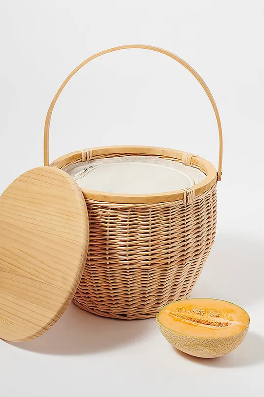 SunnyLife καλάθι πικ-νικ Picnic Cooler Basket μπεζ