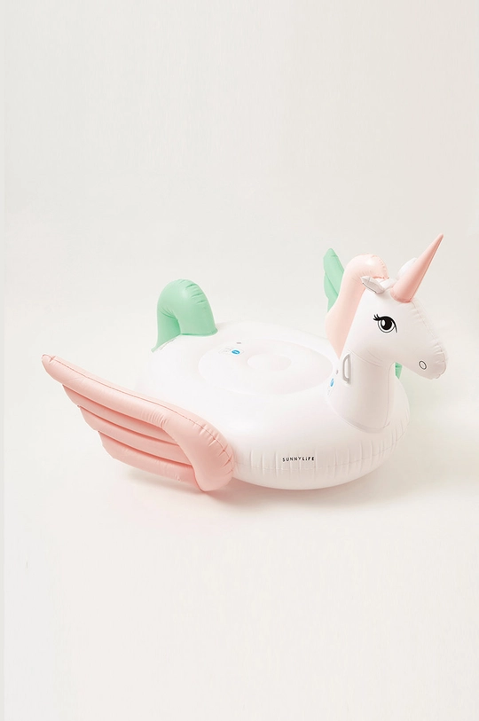 bijela SunnyLife madrac na napuhavanje za plivanje Luxe Ride-On Unicorn Unisex