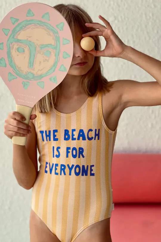 ροζ SunnyLife σετ κουπιών και μπάλες παραλίας Whack Sun Face