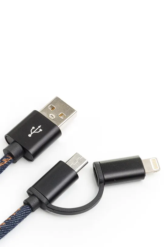 мультиколор Luckies of London USB-кабель для зарядки Denim Unisex