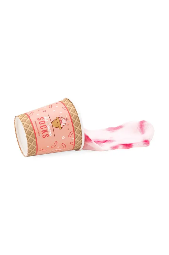 Luckies of London βαμβακερές κάλτσες Raspberry Ripple Ice Cream πολύχρωμο
