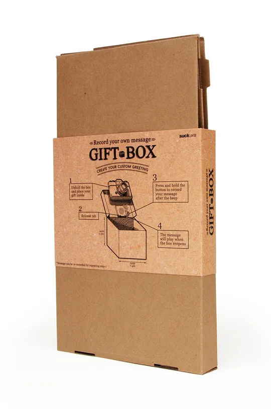 Luckies of London pudełko prezentowe z wiadomością głosową Recordable Gift Box tektura