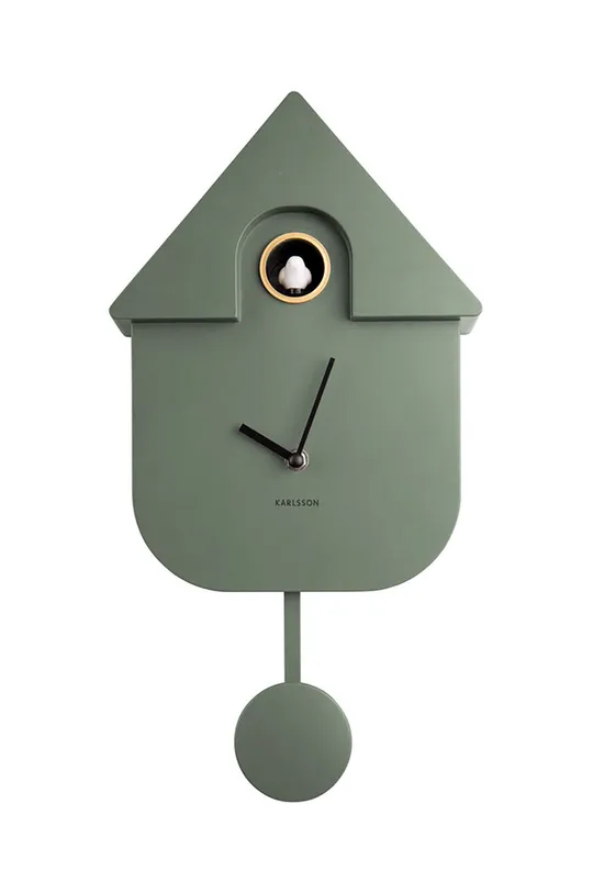 zielony Karlsson zegar z kukułką Unisex
