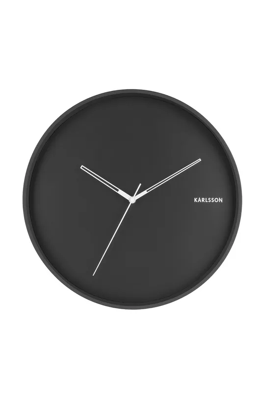 czarny Karlsson zegar ścienny Unisex