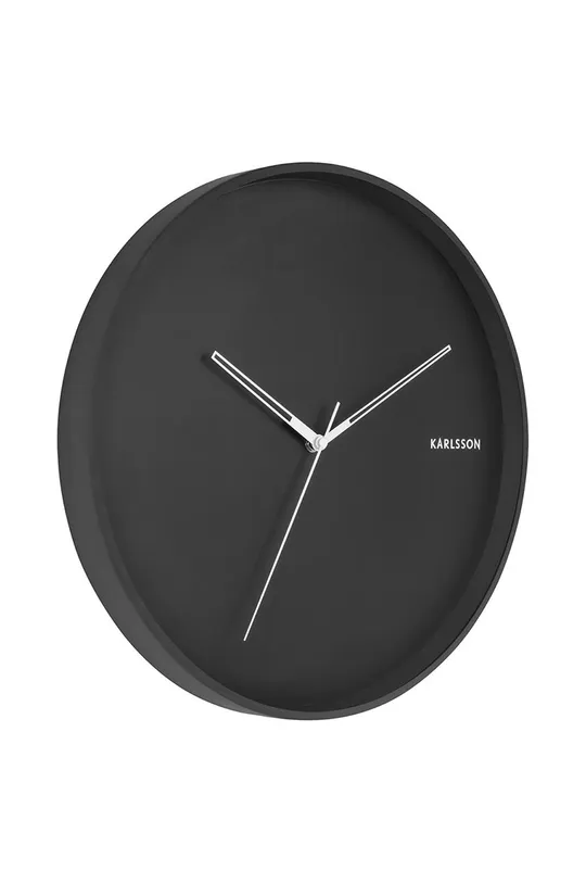 Настінний годинник Karlsson чорний