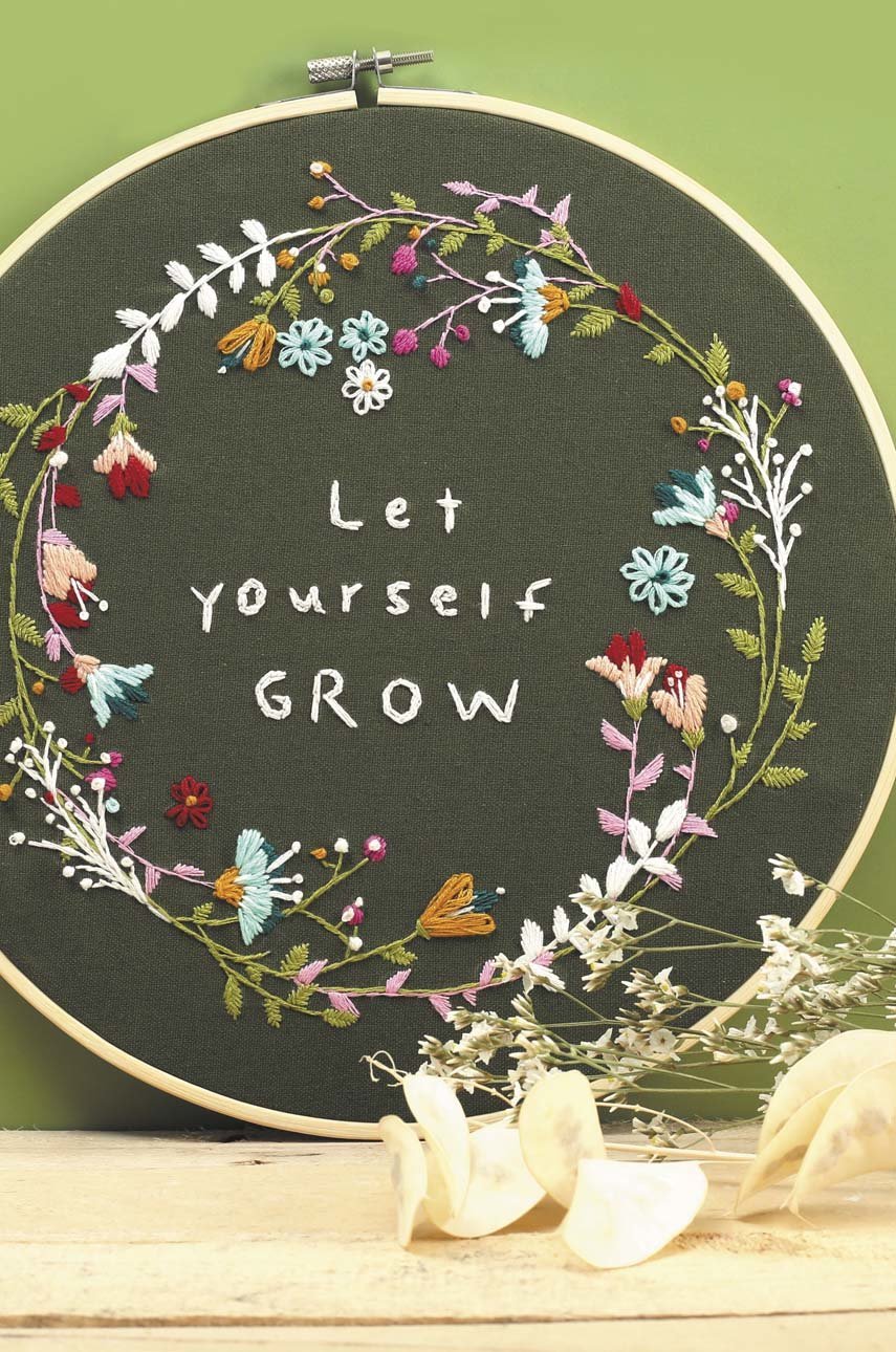 Graine Créative Kit broderie Vegetal - 28 x 29 x 2 cm - Kits broderie
