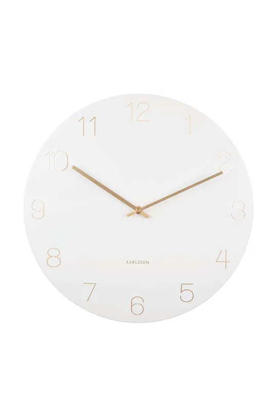 білий Настінний годинник Karlsson Charm Numbers Unisex