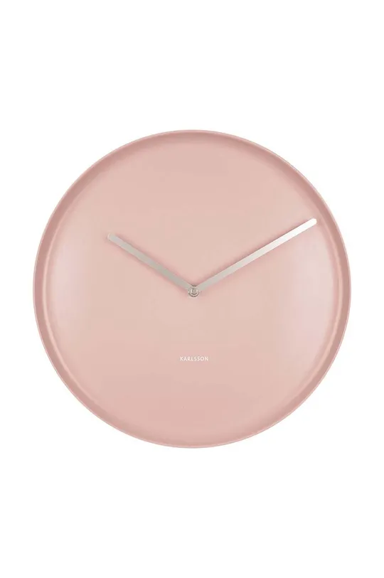 рожевий Настінний годинник Karlsson Plate Unisex