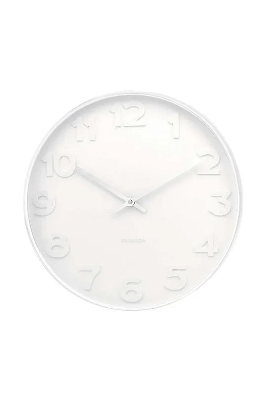 λευκό Ρολόι τοίχου Karlsson Mr. Grey Unisex