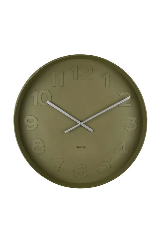 зелений Настінний годинник Karlsson Mr. Green Unisex