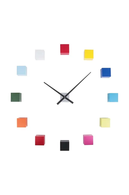 барвистий Настінний годинник Karlsson Cubic Unisex