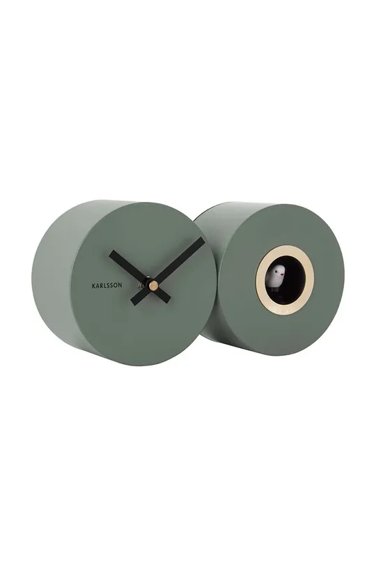 Karlsson zegar z kukułką Duo Cuckoo zielony