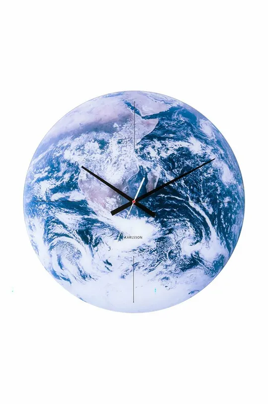 голубой Настенные часы Karlsson Earth Unisex