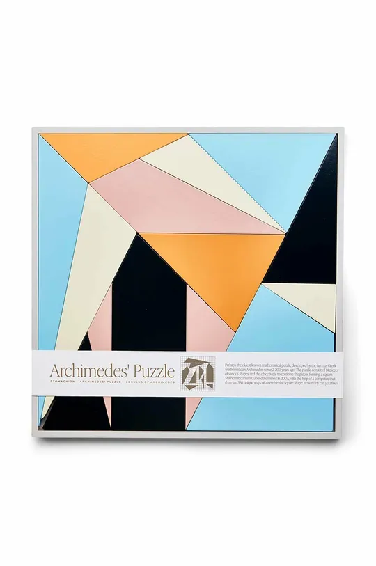 többszínű Printworks fából készült puzzle Archimedes 14 elementów Uniszex