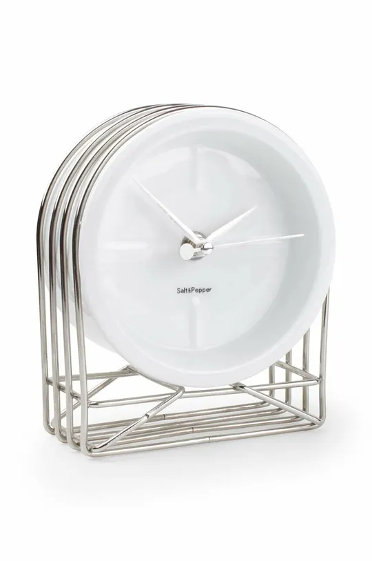 szary S|P Collection zegar stołowy Mediolan Unisex