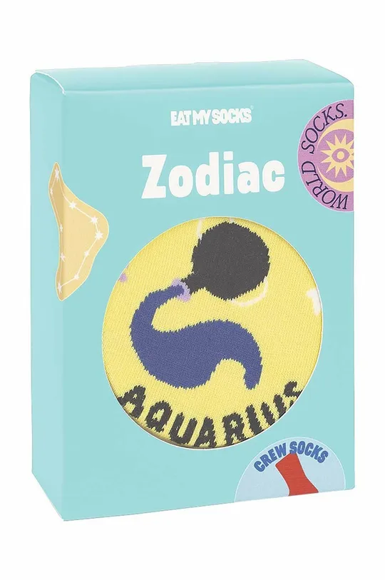 барвистий Шкарпетки Eat My Socks Zodiac Aquarius Unisex