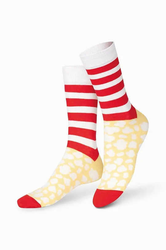 Ponožky Eat My Socks Pop Corn  53 % Bavlna, 30 % Polyester, 14 % Polyamid, 3 % Elastan