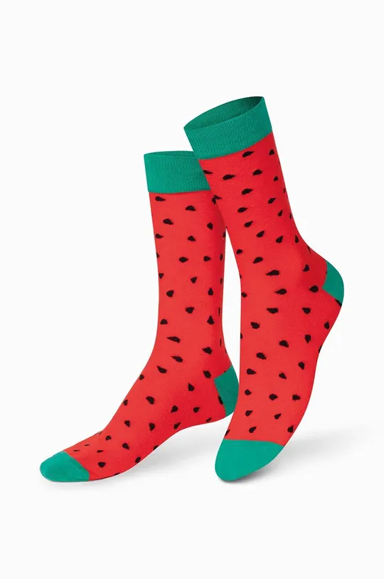 Ponožky Eat My Socks Fresh Watermelon  64 % Bavlna, 23 % Polyester, 9 % Polyamid, 4 % Elastan