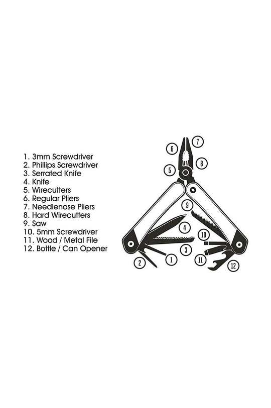 Višenamjenski alat za bicikl Gentelmen's Hardware Plier 12 w 1 šarena