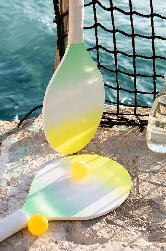 multicolor SunnyLife zestaw paletki i piłki plażowe Dip Dye