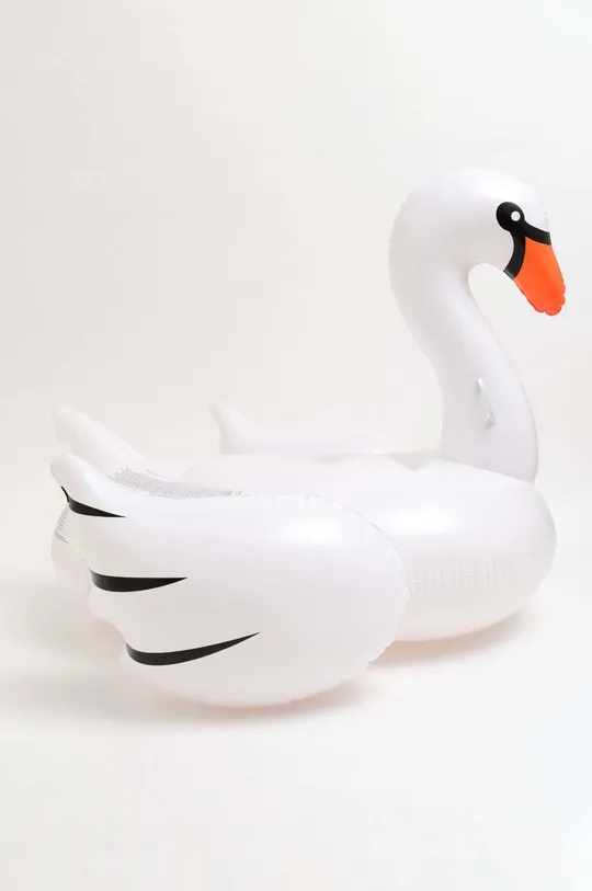 fehér SunnyLife felfújható matrac úszáshoz Swan Uniszex