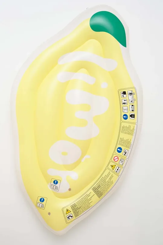 multicolor SunnyLife materac dmuchany do pływania Limon Butter Unisex