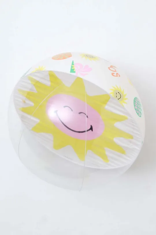 viacfarebná Plavecký kruh a plážová lopta SunnyLife x SmileyWorld 2-pak