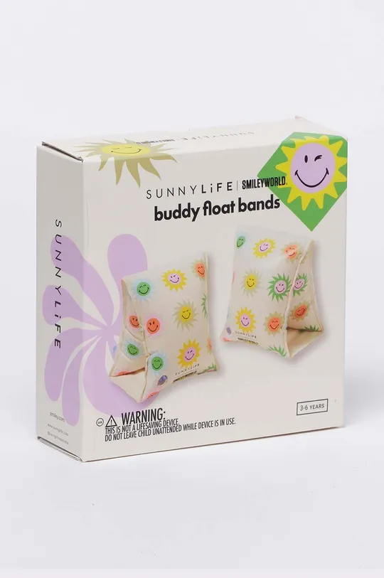 πολύχρωμο Μπρατσάκια κολύμβησης για παιδιά SunnyLife Buddy Float Bands x SmileyWorld®? 2-pack