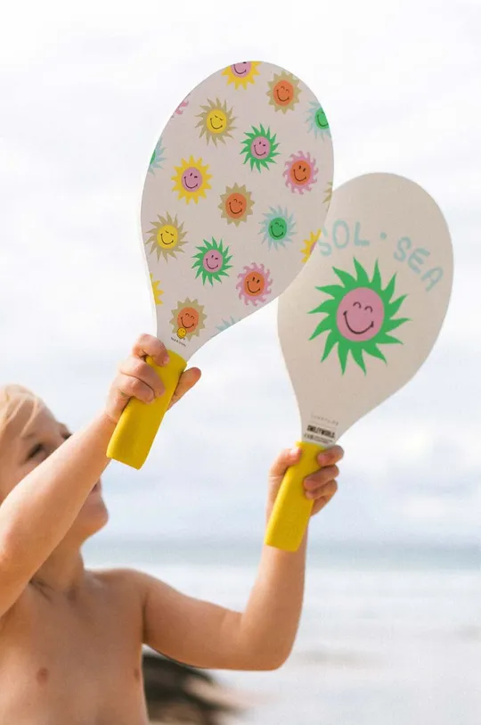 multicolor SunnyLife zestaw paletki i piłki plażowe World Sol Sea