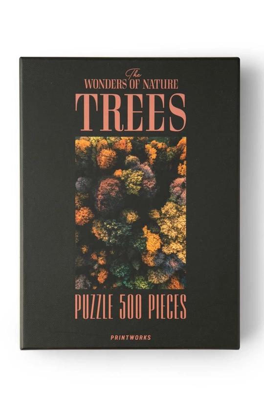 multicolor Printworks puzzle Trees 500 elementów Unisex