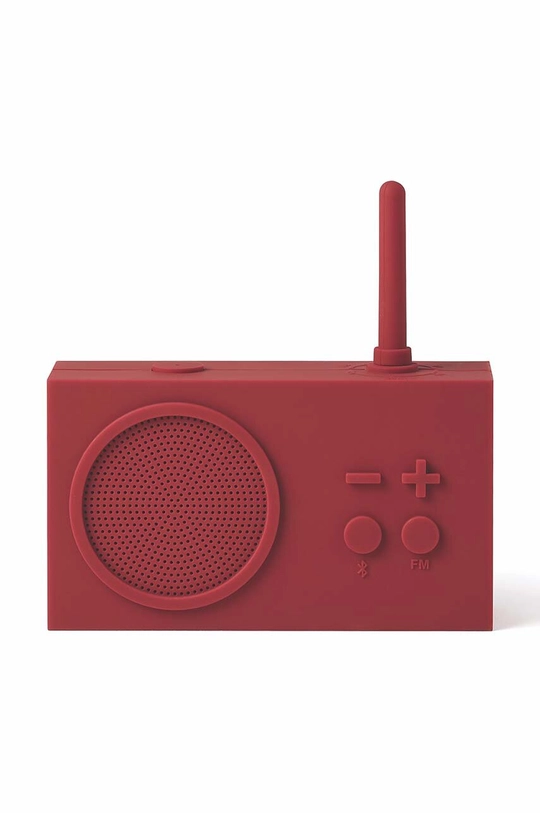 rdeča Bluetooth radio Lexon Tykho 3 Unisex