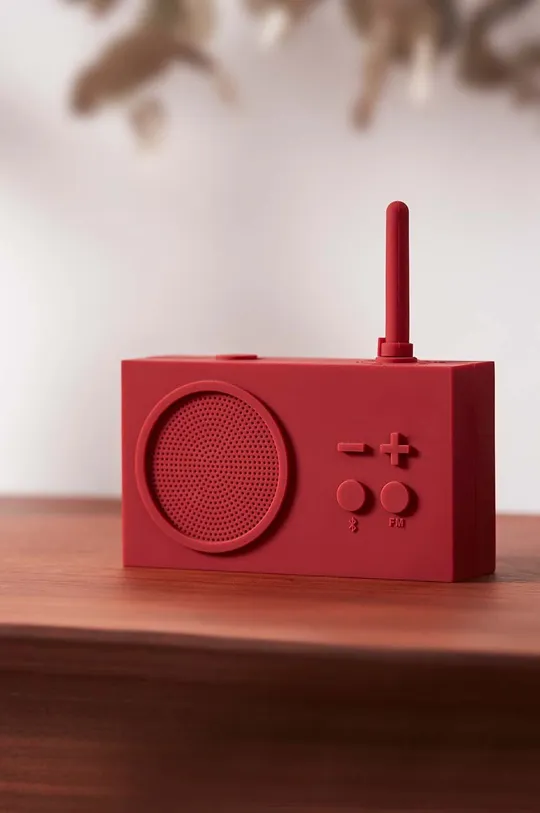 rdeča Bluetooth radio Lexon Tykho 3