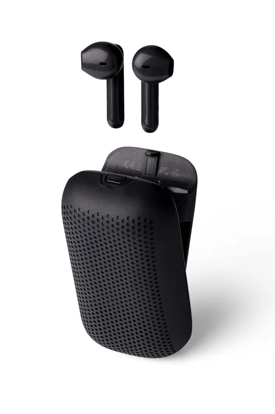 Brezžične slušalke Lexon Speakerbuds črna
