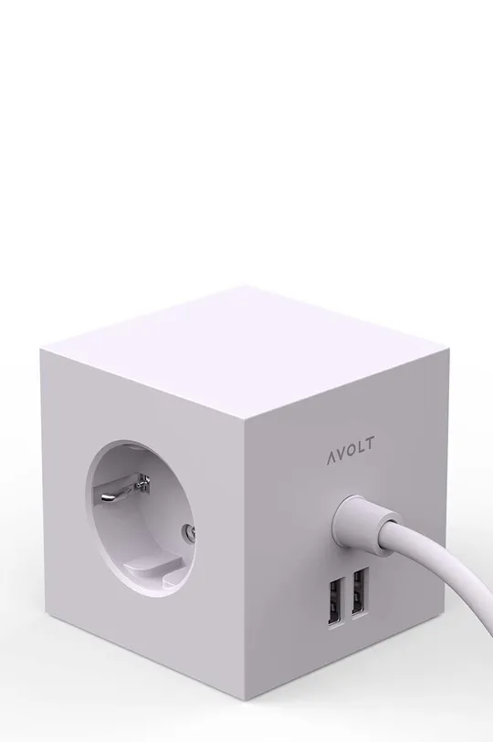 Μαγνητικός κύβος φόρτισης Avolt Square 1, 2 x USB, 1,8 m ABS, Κράμα ψευδαργύρου, Υλικό Η/Υ